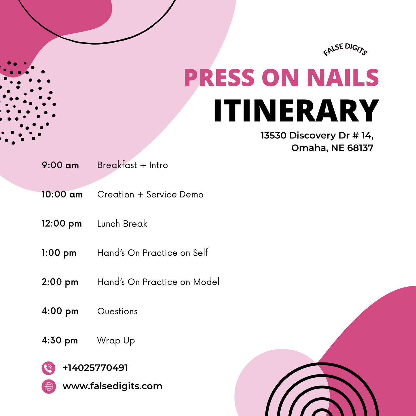 1-Day Express press on Nail Class: SEPTEMBER 13, 2025 ‼️
