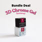 BUNDLE: 3D Chrome Gel- Clear & Black (Textured)